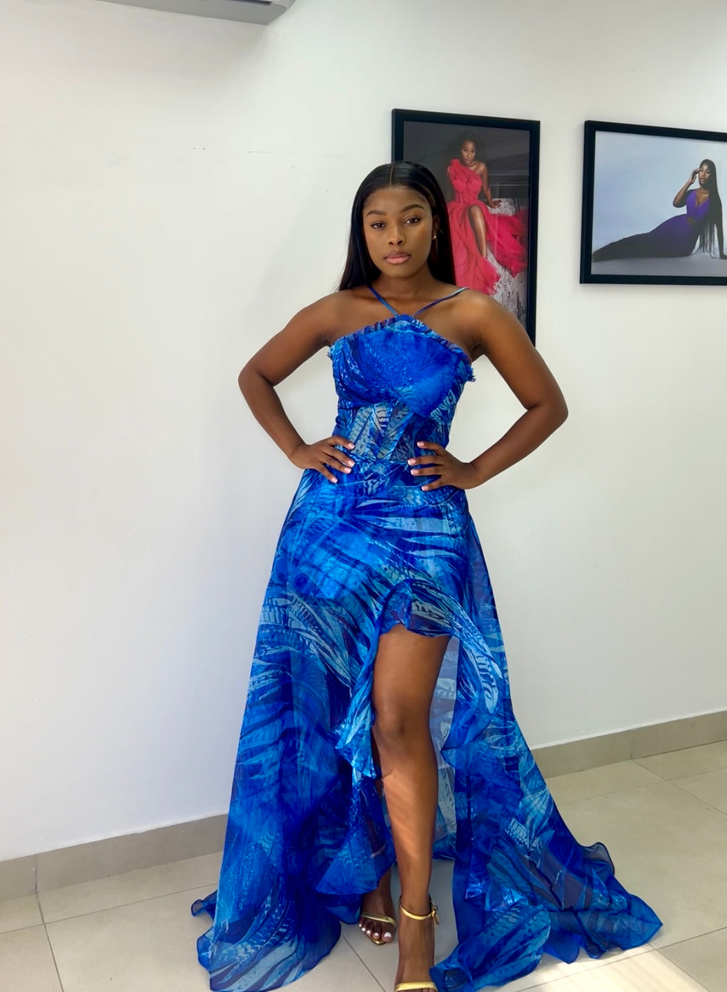 Blue summer dress