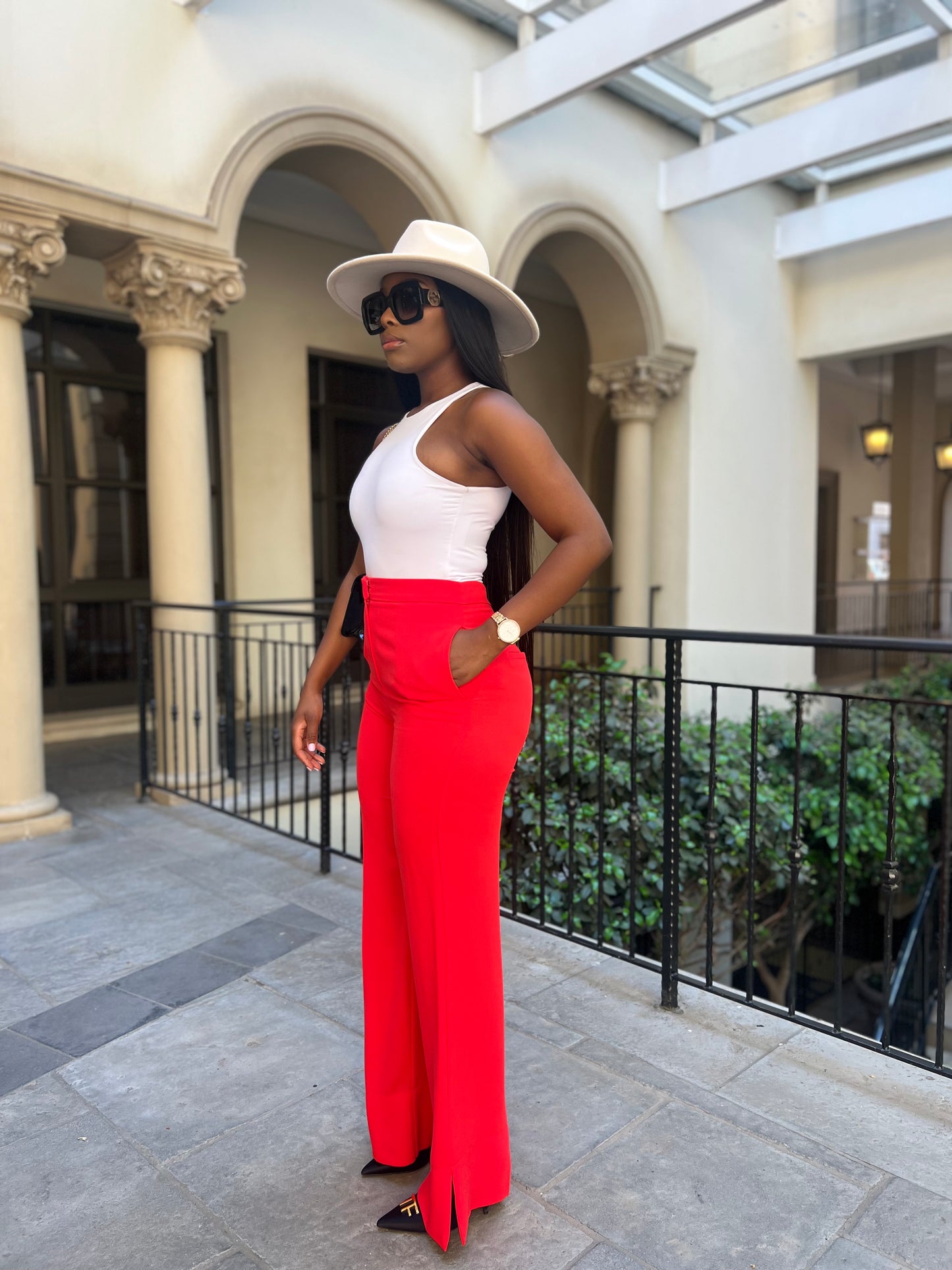 Red pants