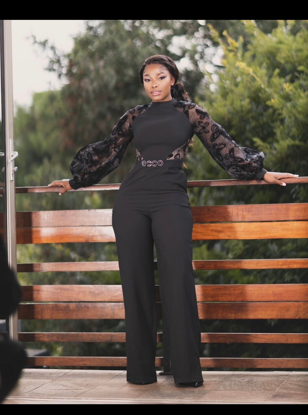 Black jumpsuit