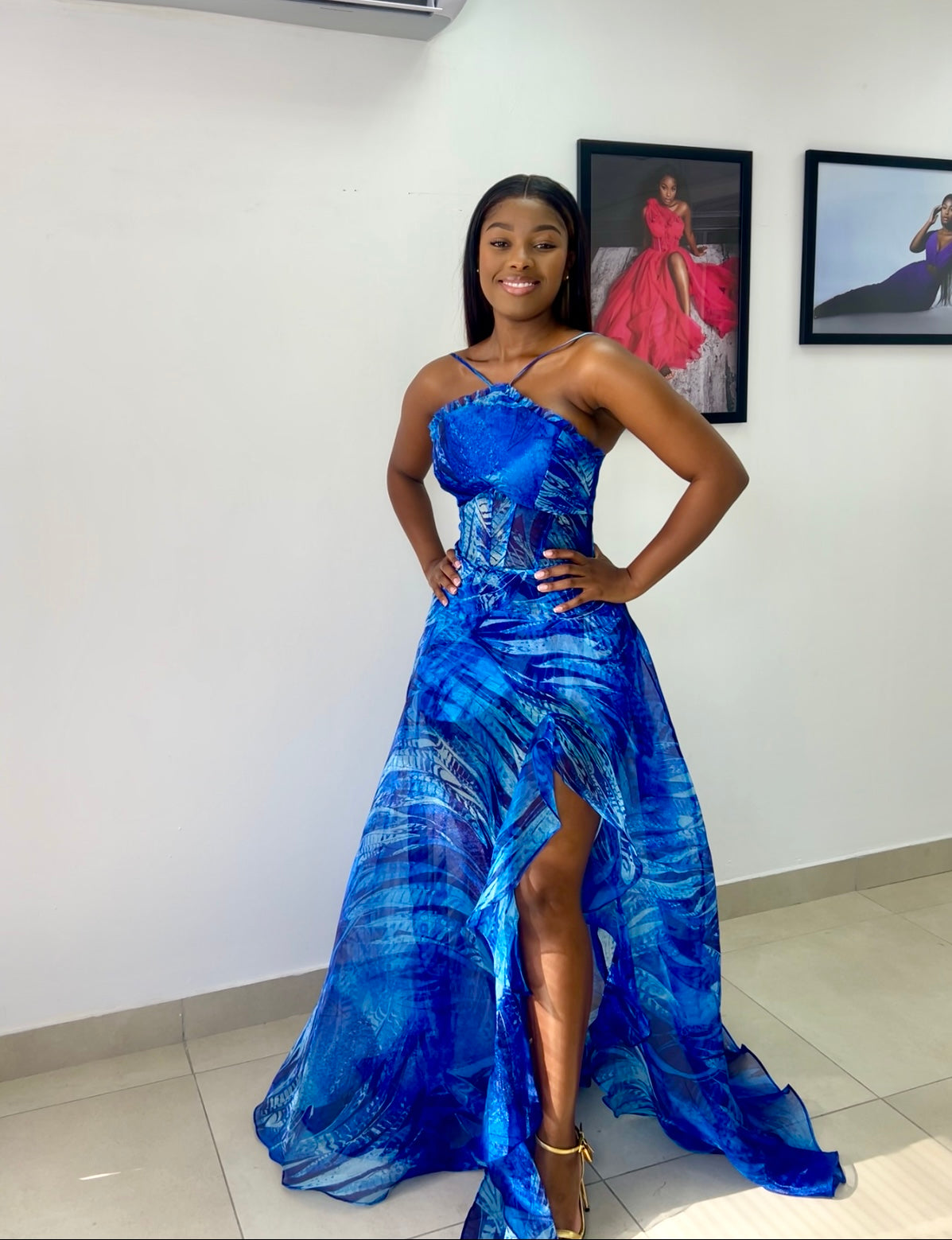 Blue summer dress