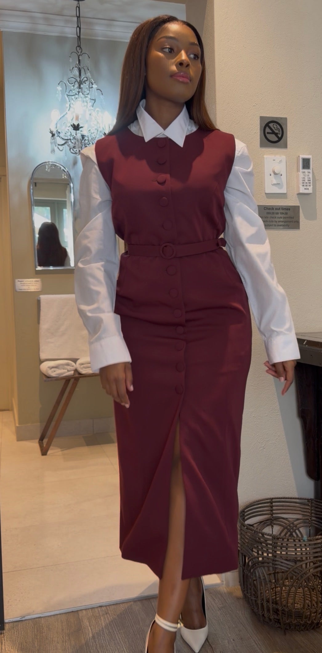 Burgundy Tunic dress