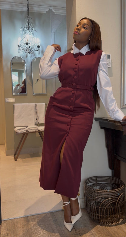 Burgundy Tunic dress