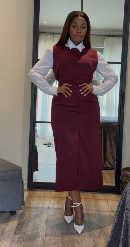Burgundy Tunic dress
