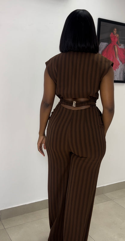 Brown jumpsuit