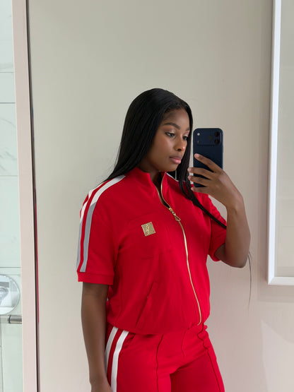 Red Lux tracksuit