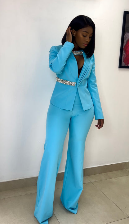 Blue suit