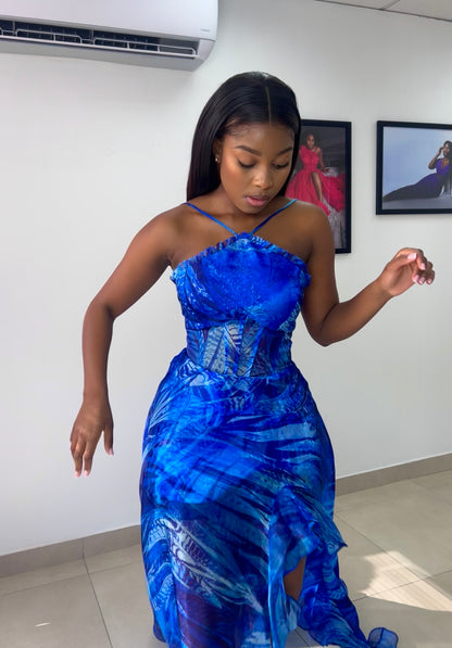 Blue summer dress