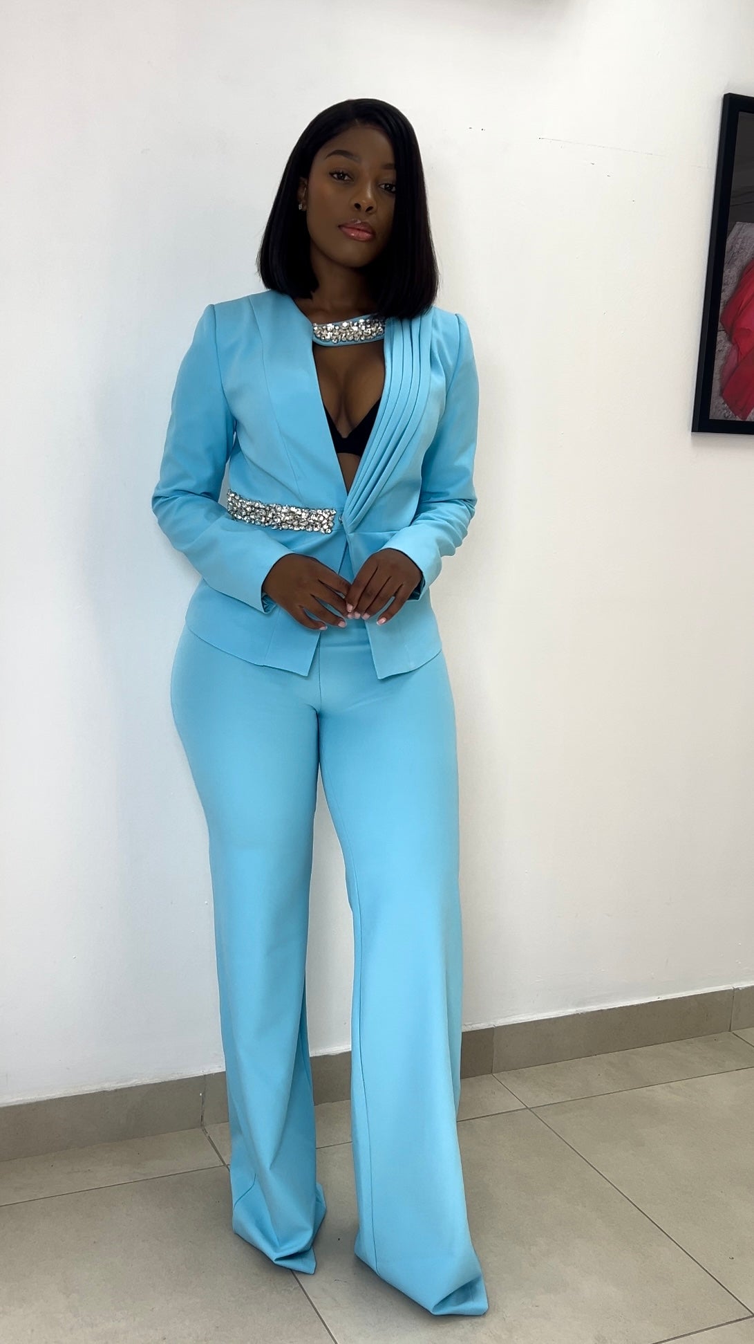 Blue suit