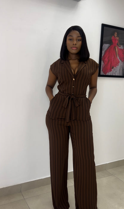 Brown jumpsuit
