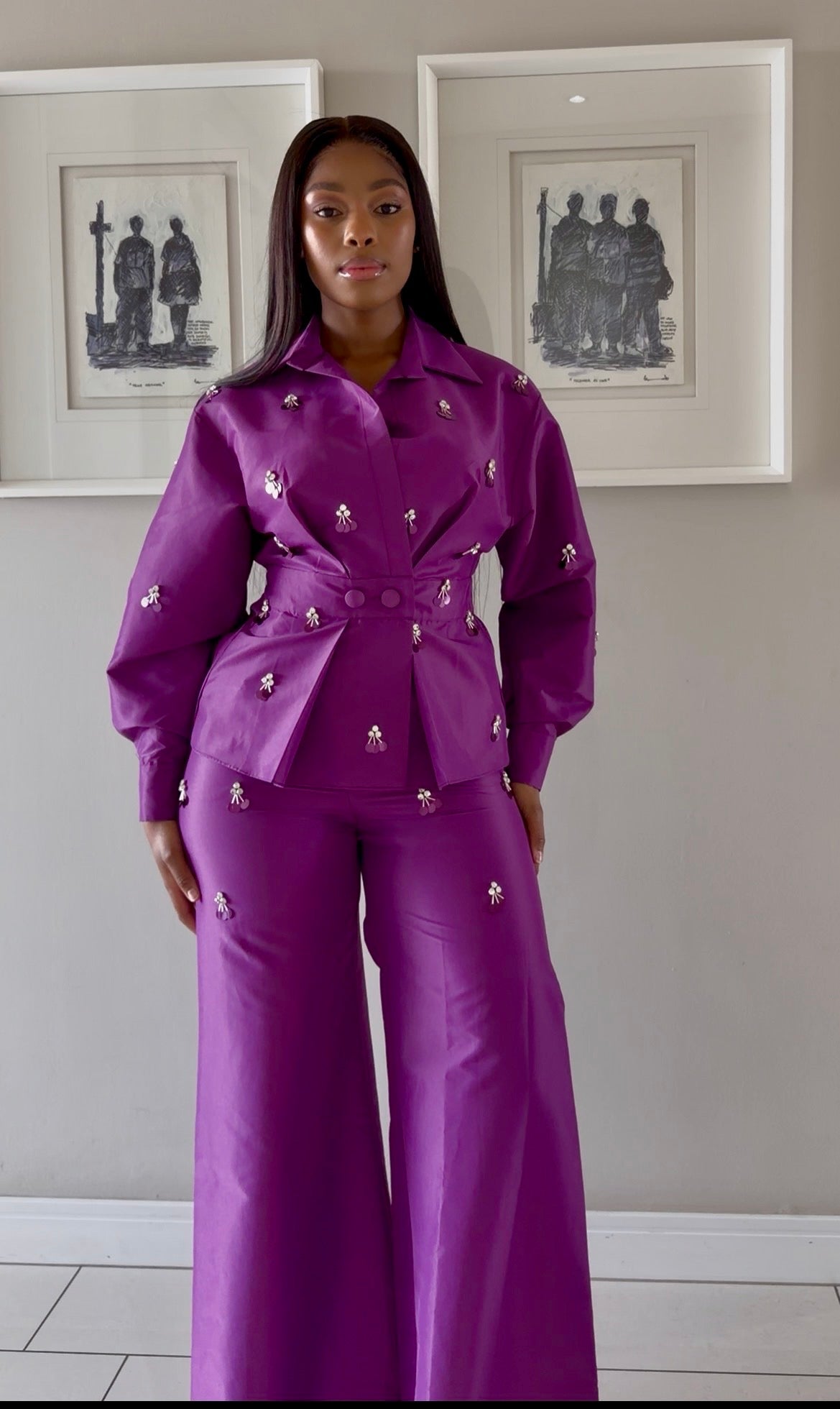 Purple two piece set