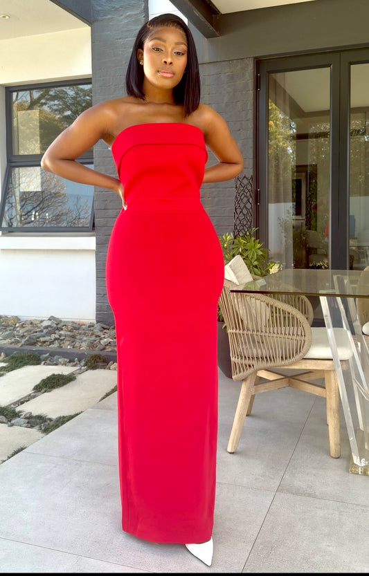 Boo tube maxi dress