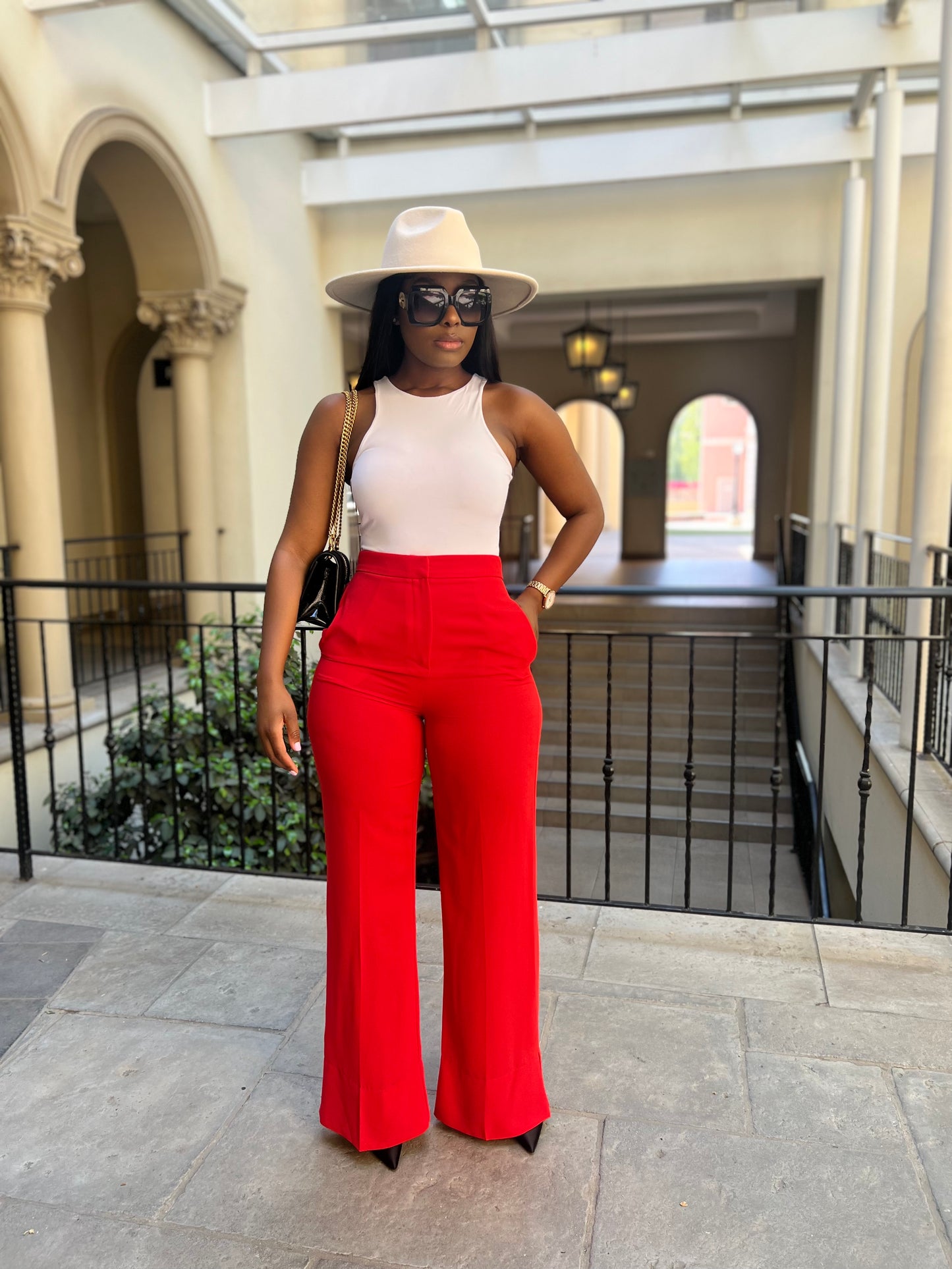 Red pants