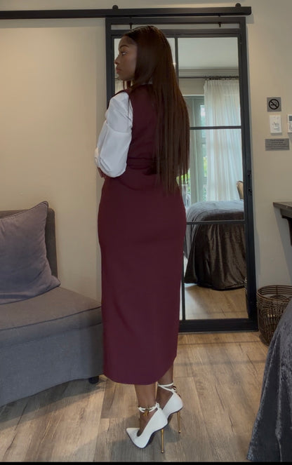 Burgundy Tunic dress