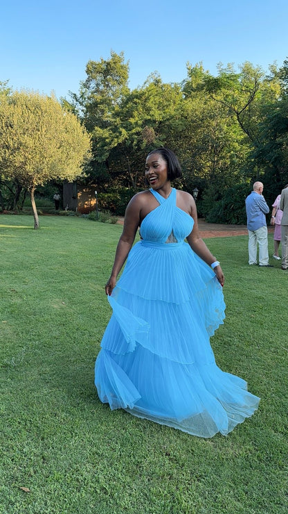 Blue maxi dress