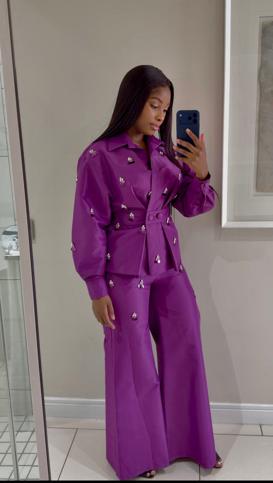 Purple two piece set