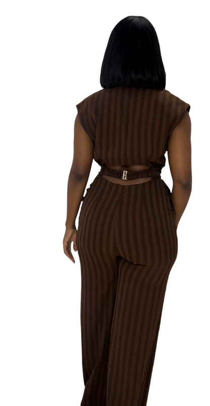 Brown jumpsuit