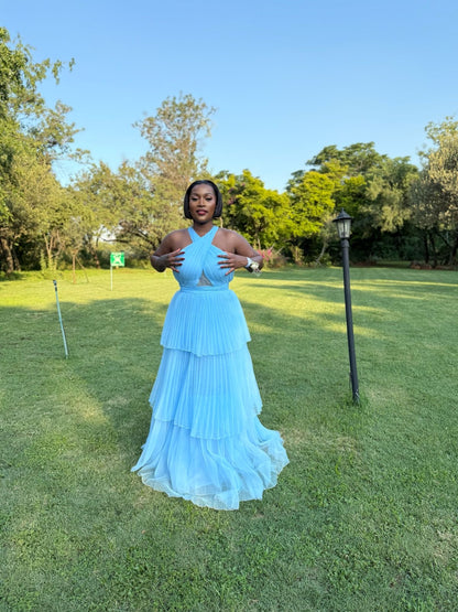 Blue maxi dress