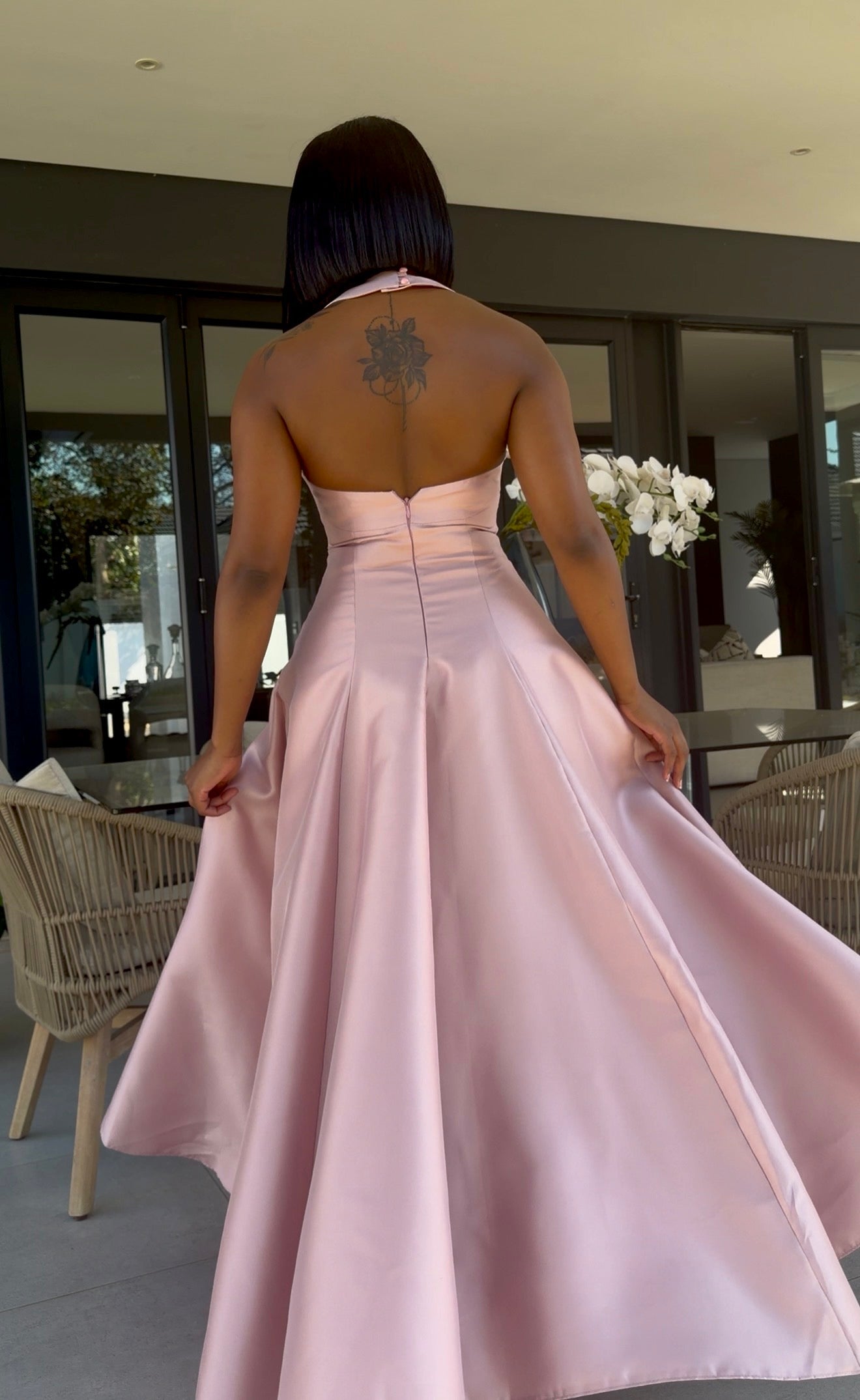 Maxi Champagne dress