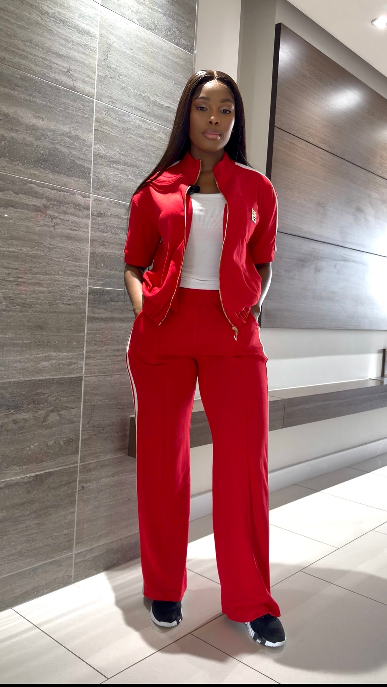 Red Lux tracksuit