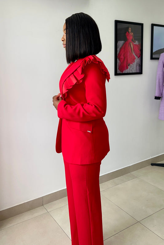 Red suit