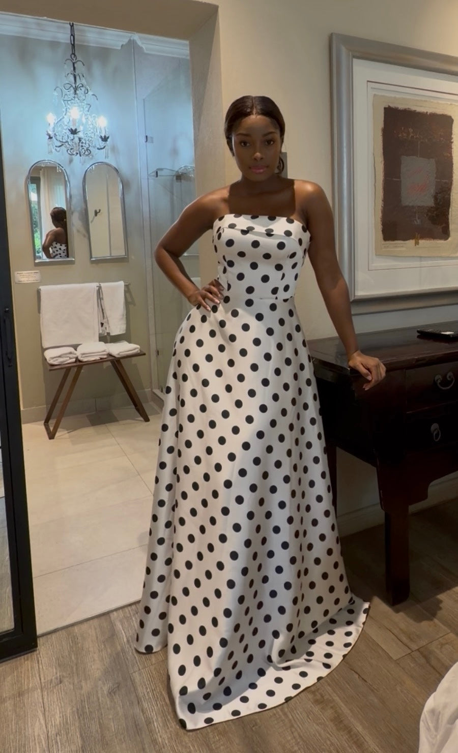 Polka dots Maxi dress